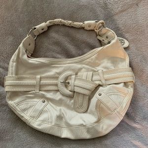 Leather purse, white